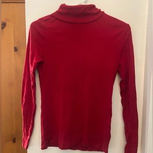 Vintage Ralph Lauren red cotton turtleneck